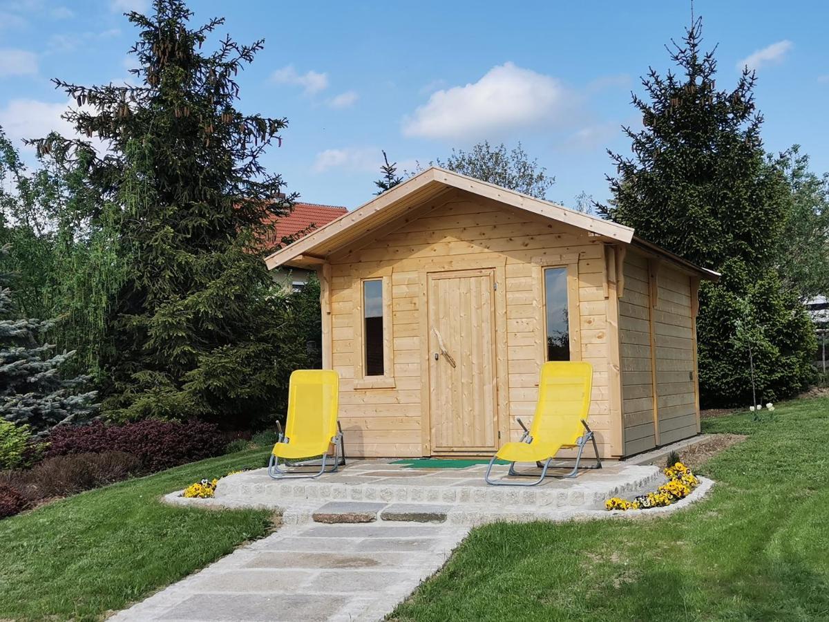 Pension Raupennest Mit Blockhaussauna Bautzen Buitenkant foto